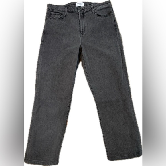 PARKER SMITH Denim - Parker Smith Straight Leg Skinny Jeans‎ Women's Size 32 Black Split Hem